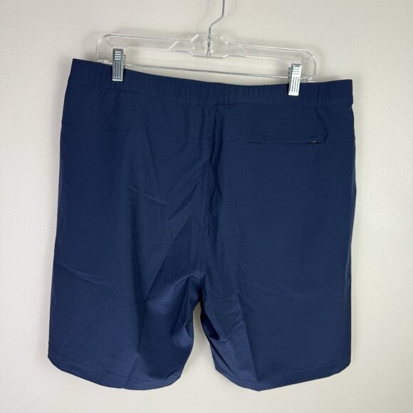Rhone Barrier Swim Shorts Men's Large Navy Emberglow NWT Lined $10 Active Comfy - Picture 6 of 8